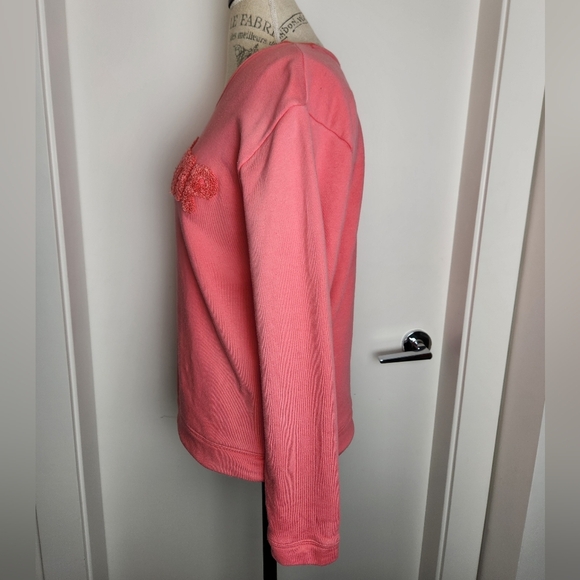 Anne Taylor Pink French Sweatshirt - Picture 2 of 12
